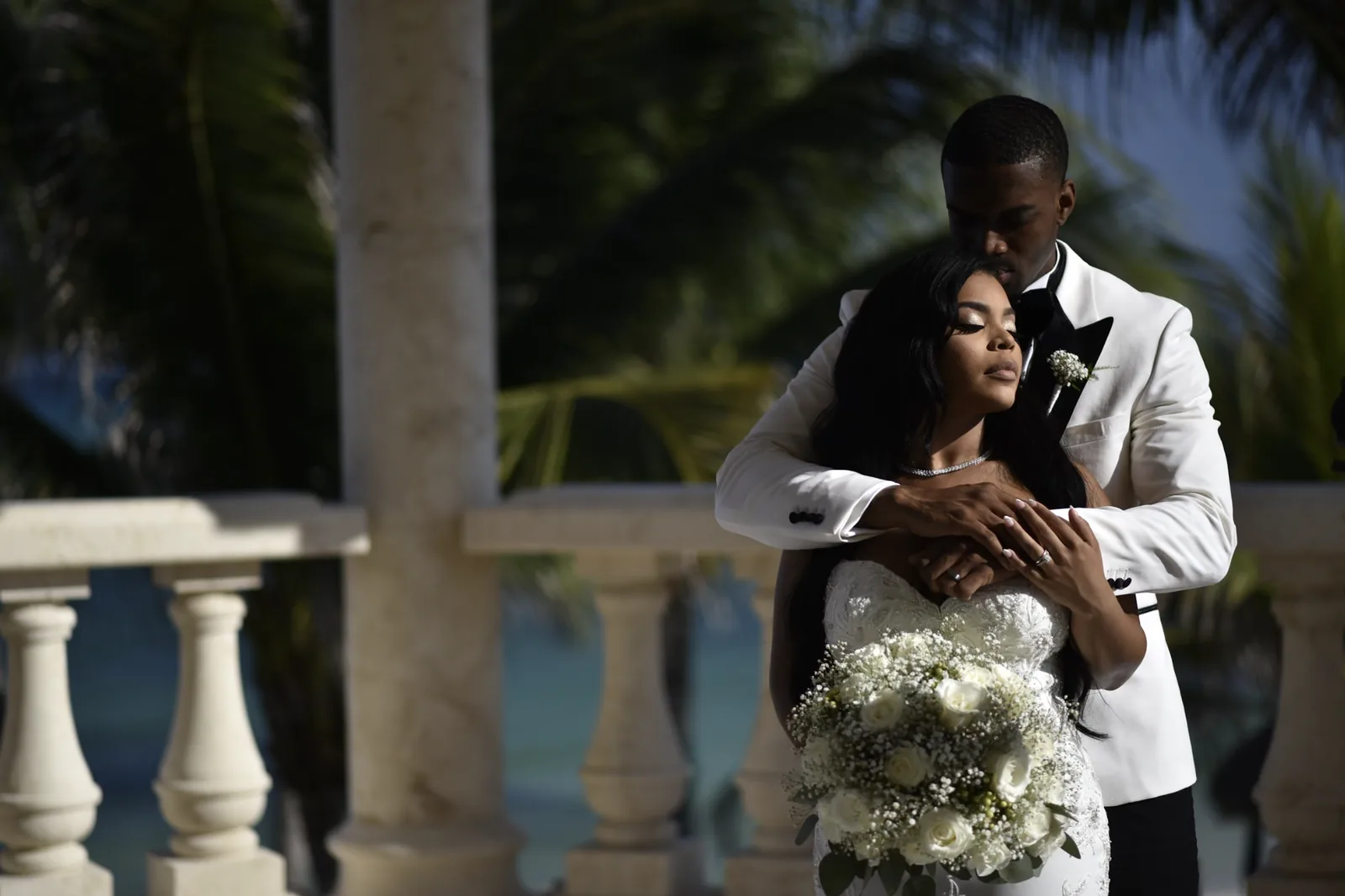 An unedited wedding photograph